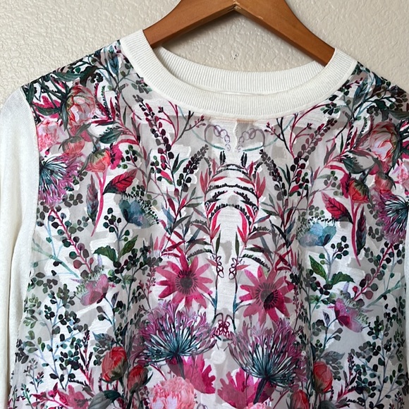 Ted Baker Floral Cream Multi Sweater - Picture 2 of 10